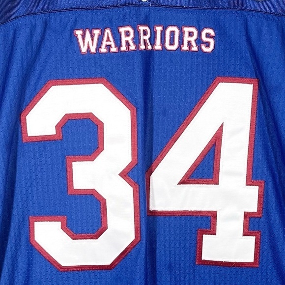RAWLINGS Blue Warriors Football Shirt Size Medium #34 - Picture 2 of 7